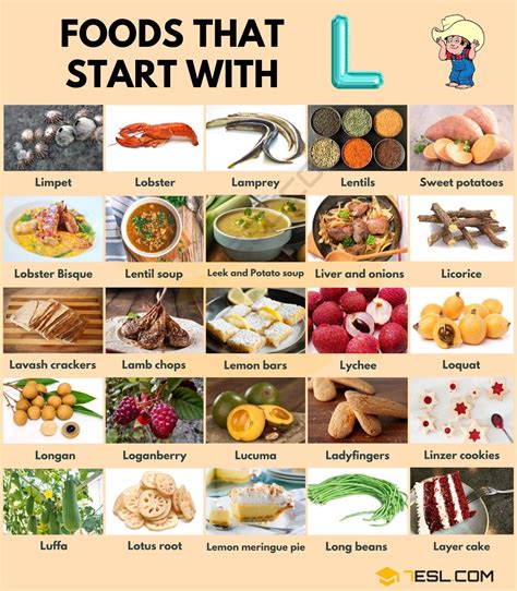 Delicious Foods That Start With Letter L