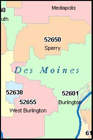 Des Moines Iowa Zip Code Guide