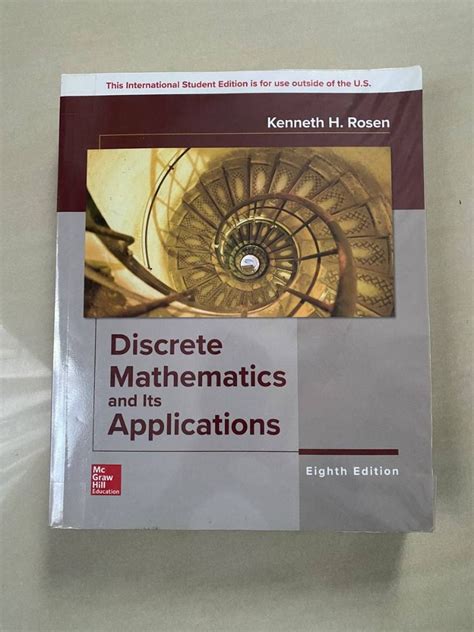 Discrete Mathematics And Its Applications 8th Edition By Rosen