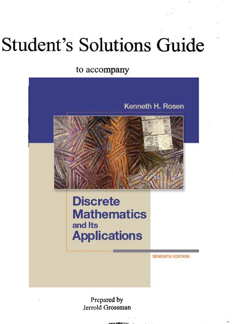 Discrete Mathematics Applications 7th Edition Guide