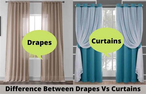 Do Curtains Match Drapes Or Are They Different