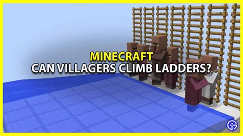 Do Villagers Climb Ladders In Minecraft