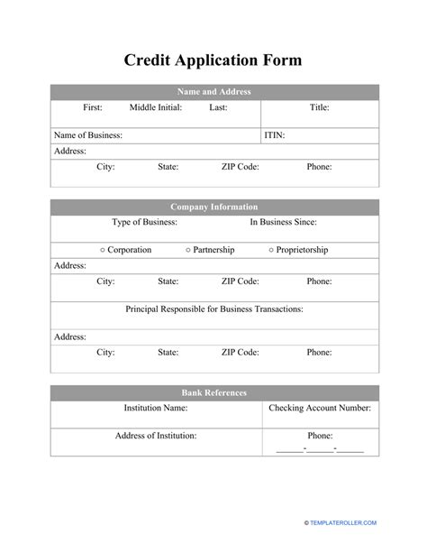 Download Credit Card Application Form Pdf Instantly