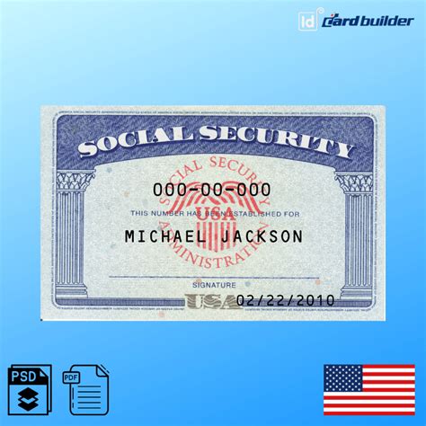 Download Free Social Security Card Template Easily