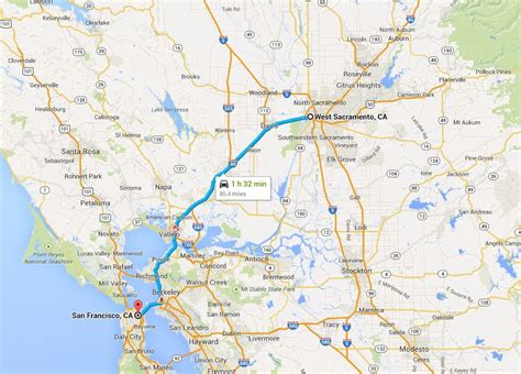 Driving Distance From Sacramento Ca To Fresno Ca