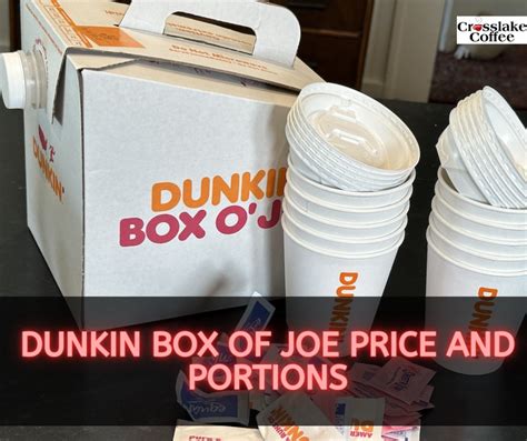 Dunkin Box Of Joe Price Guide