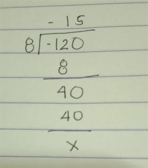 Easy Division: 120 Divided By 8 Made Simple