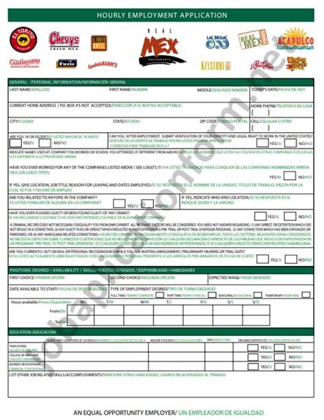 El Torito Job Application Guide And Online Form