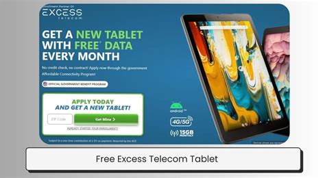 Excess Telecom Tablet App For Easy Online Management