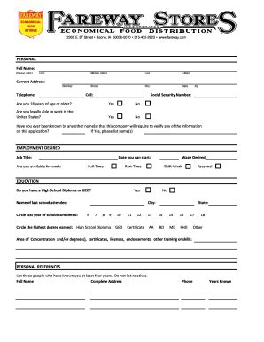 Fareway Application Form: Easy Step-By-Step Guide