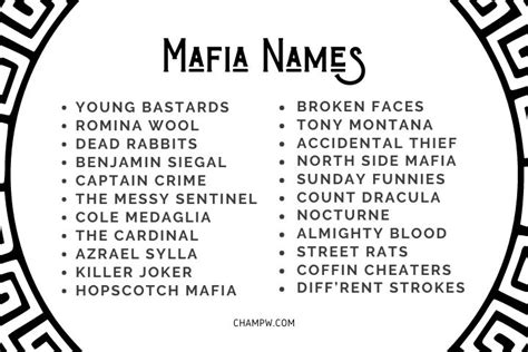 Female Mafia Names And Nicknames For A Fierce Persona