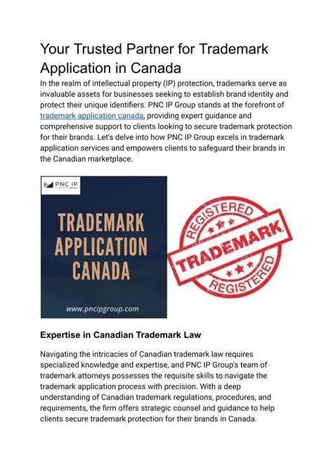 Filing A Trademark Application In Canada Made Easy