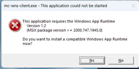 Fix Mc-Wns-Client.Exe Error: Application Wont Start Solution