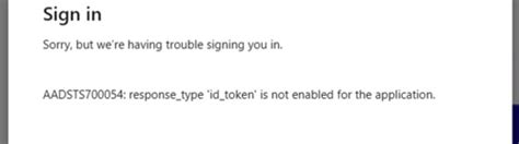 Fixing Responsetype Idtoken Is Not Enabled Error Easily