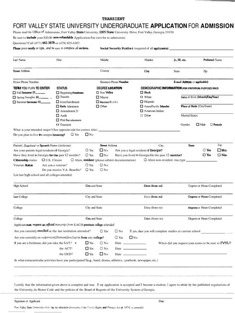 Fort Valley State University Application Guide