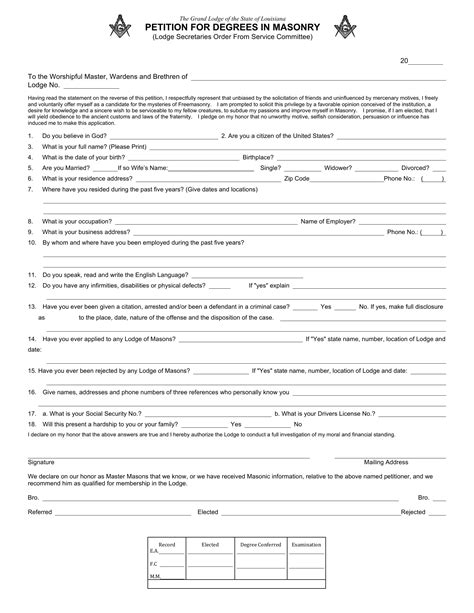 Freemason Application Form: Requirements And Procedure