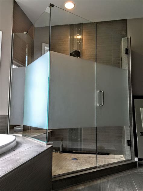 Frosted Glass Shower Doors For Bathroom Privacy And Style