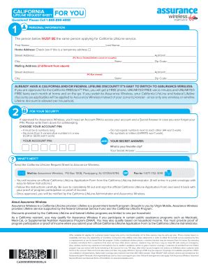 Get Free Assurance Wireless Application Form Pdf