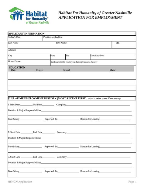 Habitat For Humanity Application Pdf Free Download Guide