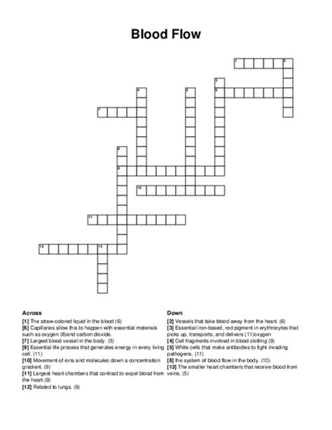 Improve Blood Flow: 5 Possible Crossword Answers