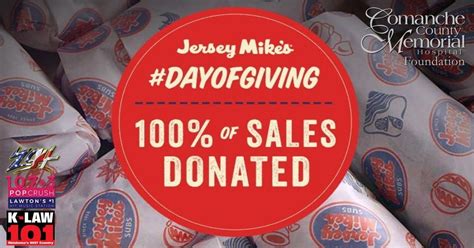 Jersey Mikes Day Of Giving Application Guidelines