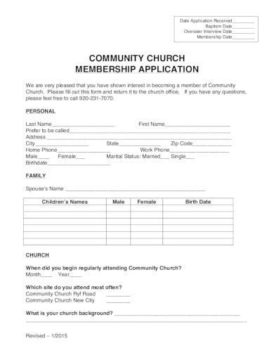 Joining The Flock: Church Membership Application Process Simplified