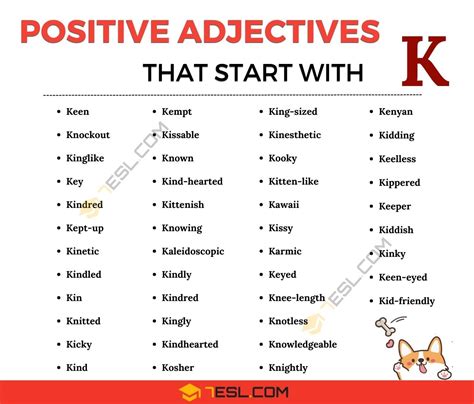 Key Adjectives Starting With K: Unlocking Descriptive Power