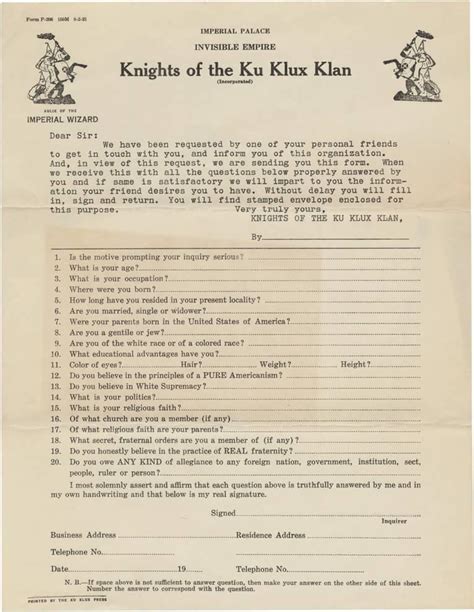 Kkk Application Process And Membership Requirements Explained