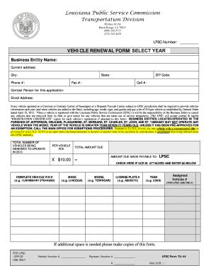 Louisiana Vehicle Registration Application Form Made Easy