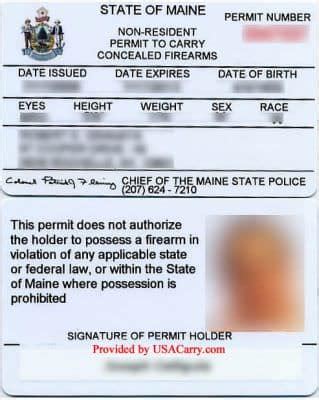 Maine Concealed Carry Permit Application Guide