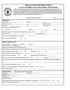 Marble Slab Creamery Job Application And Employment Guide