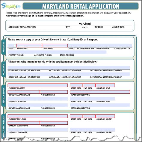 Maryland Rental Application Process: A Tenants Guide