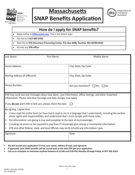 Massachusetts Snap Application For Seniors Simplified