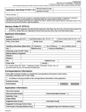 Mastering Application Data Sheet: 37 Cfr 1.76 Essentials