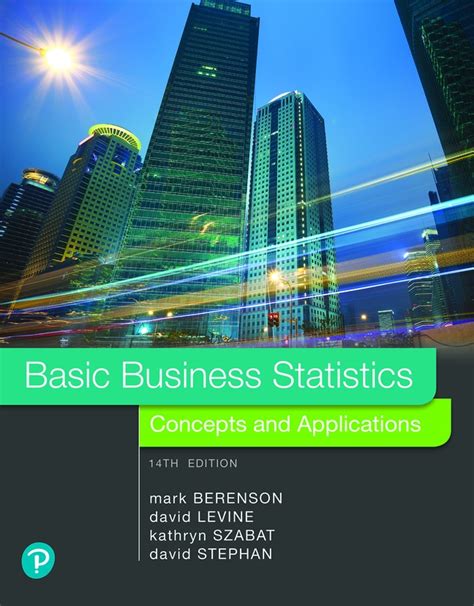 Mastering Business Statistics Concepts And Applications 14th Edition