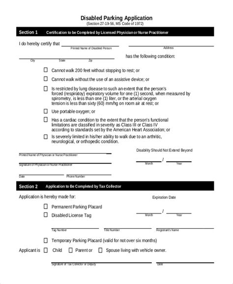 Mississippi Disabled Parking Permit Application Guide