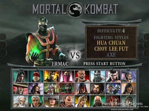 Mortal Kombat Deception Pause Screen Secrets Revealed