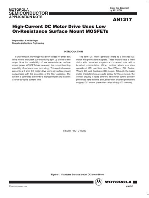 Motorola Application Notes: Solutions For Developers And Engineers