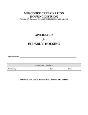 Muscogee Creek Nation Housing Application Guide