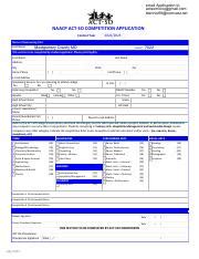 Naacp Act-So Competition Application Guide