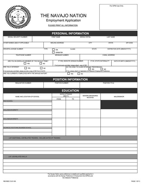 Navajo Nation General Assistance Application Form And Guidelines