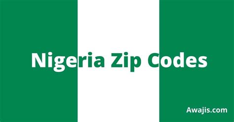 Nigeria Country Zip Code List And Finder