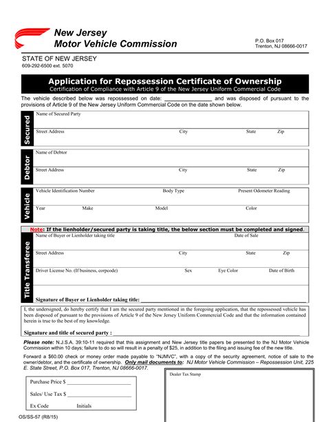 Nj Certificate Of Ownership Application Process Explained