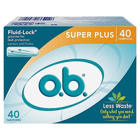 O.B. Tampons Applicator: Convenience In Every Detail