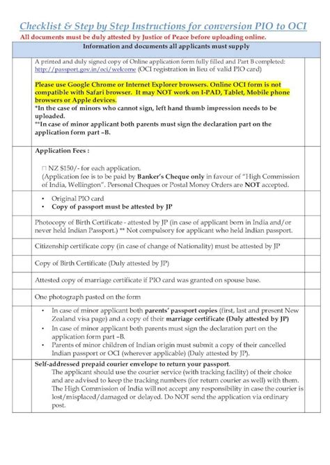 Oci Application Checklist: A Step-By-Step Guide