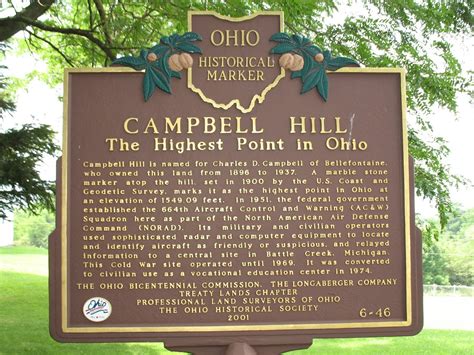 Ohios Highest Point: Campbell Hill Tops The List