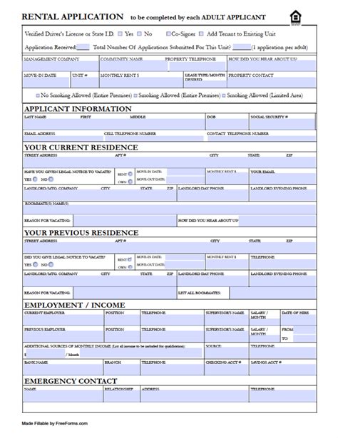 Oregon Rental Application Form: A Comprehensive Guide