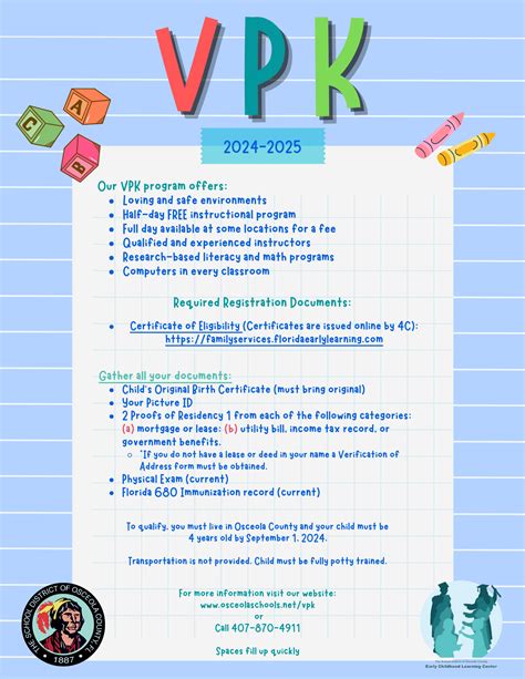 Osceola County Vpk Application Process Simplified