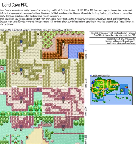 Pokemon Emerald Version Map Guide