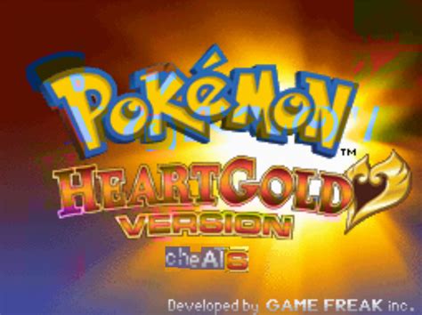 PokéMon Heart Gold Cheats And Codes Revealed